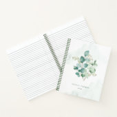 Einfaches Eukalyptus-Aquarellgerät Notizblock (Innenseite)