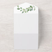 Einfaches Eukalyptus-Foto für beide Eltern All In One Einladung (Außenbereich)