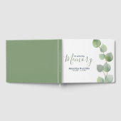 Einfaches Eukalyptus-Memorial Keepake für Wasserfa Gästebuch (Voll)