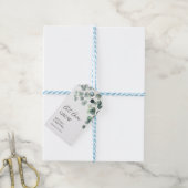 Einfaches Eukalyptusblatt Hochzeit Geschenkanhänger (Mit Garn)