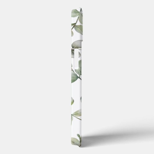 Einfaches Eukalyputus-Muster für grünes Wasserfarb Case-Mate iPhone Hülle (Rückseite / Rechts)