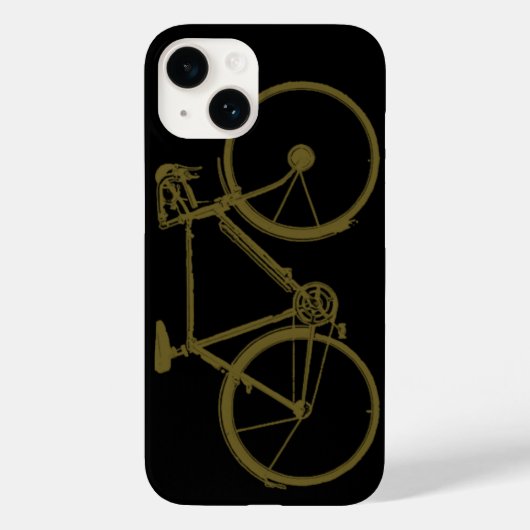 einfaches Fahrrad Case-Mate iPhone Hülle (Rückseite)