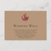 Einfaches Fall Terracotta Hochzeit wünschenswert G Begleitkarte (Vorderseite)