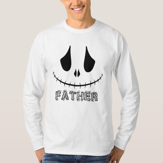 Einfaches Familienglücks Halloween Boo Father Pump T-Shirt (Vorderseite)
