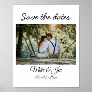 einfaches, farbenfrohes minimales Foto speichern S Poster