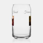 einfaches, farbenfrohes minimales Memory-Beileid Dosenglas (Links)