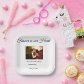 einfaches, farbenfrohes minimales Memory-Beileid Pappteller (Party)