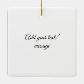 einfaches, farbenfrohes, minimalistisches Beileid Keramikornament (Rückseite)