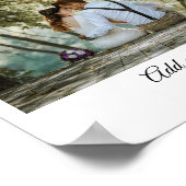 einfaches, farbenfrohes, minimalistisches Beileid Poster (Ecke)