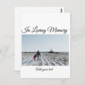 einfaches, farbenfrohes, minimalistisches Beileid Postkarte (Vorne/Hinten)