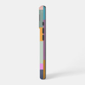 Einfaches farbenfrohes Patchwork-Design mit geomet iPhone 16 Hülle (Linke Seite)