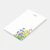 Einfaches Farbenspiel Wilder Blume Post-it Klebezettel (angewinkelt)