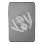 einfaches, farbiges Design fügen Sie Ihr Logo Text Badematte (Vorderseite Vertikal)