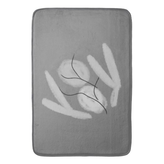 einfaches, farbiges Design fügen Sie Ihr Logo Text Badematte (Vorderseite Vertikal)