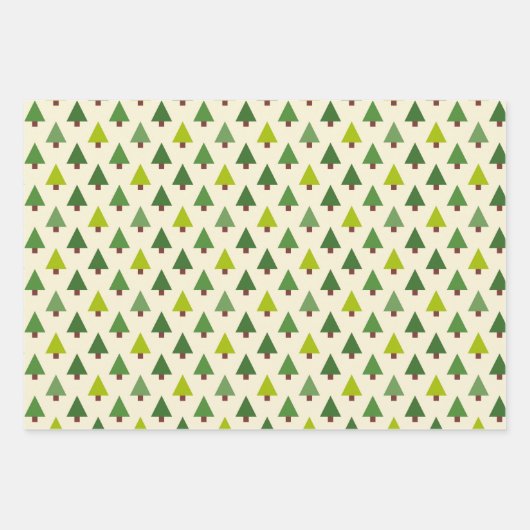 Einfaches farbiges geometrisches Papier für Weihna (Vorderseite 3)