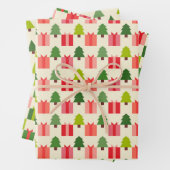 Einfaches farbiges geometrisches Papier für Weihna (Beispiel)