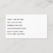 Einfaches, farbiges Modern Family Support-Logo Visitenkarte (Rückseite)