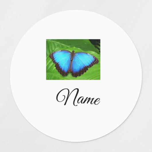 Einfaches farbiges Tier, das Foto mit dem Namen hi Etiketten (Design 2)