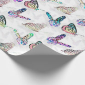 Einfaches, farbiges Wasserfarbenmuster Geschenkpapier (Ecke)