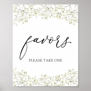 Einfaches Favorien Schild mit Babyatem