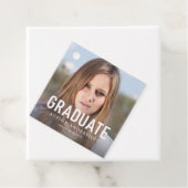 Einfaches, feines Abschluss Foto Graduate Geschenkanhänger (Beispiel)