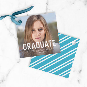 Einfaches, feines Abschluss Foto Graduate Geschenkanhänger