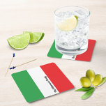 Einfaches, feines italienisches Flag Personalisier Rechteckiger Pappuntersetzer<br><div class="desc">Transformieren Sie Ihre Tischplatte mit dem Personalisierten Papier-Untersetzer für die einfache, feine italienische Fahne. Dieses elegante Design zeigt stolz die lebhaften Farben der italienischen Flagge - grün, weiß und rot - und fügt eine Touch persönlichen Flairs hinzu. Der weiße Bereich der Fahne verfügt über ein feines und stilvolles schwarzes Drehbuch...</div>