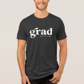 Einfaches, feines Retro-Gras-Abschluss Tri-Blend Shirt (Vorderseite)