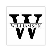 Einfaches, feines Single Anfangsbuchstaben Nr. 1 Permastempel (Design)