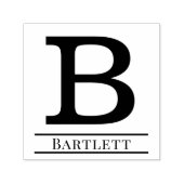 Einfaches, feines Single Anfangsbuchstaben Nr. 6 Permastempel (Design)