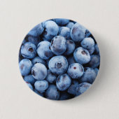 Einfaches Feinschmecker Blueberry-Muster Button (Vorderseite)