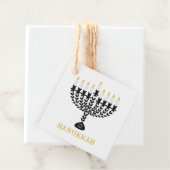 Einfaches Festival der Lichter Menorah Hanukkah Geschenkanhänger (Beispiel)