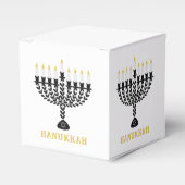 Einfaches Festival der Lichter Menorah Hanukkah Geschenkschachtel (Vorderseite)