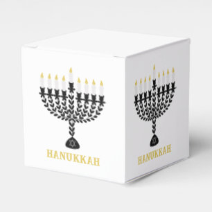 Einfaches Festival der Lichter Menorah Hanukkah Geschenkschachtel