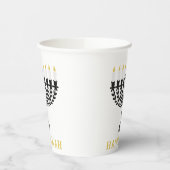 Einfaches Festival der Lichter Menorah Hanukkah Pappbecher (Links)