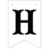 Einfaches Festival der Lichter Menorah Hanukkah Wimpelkette (Zweite Fahne)