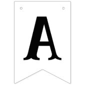 Einfaches Festival der Lichter Menorah Hanukkah Wimpelkette (Dritte Fahne)