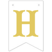 Einfaches Festival der Lichter Menorah Hanukkah Wimpelkette (Zweite Fahne)