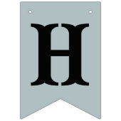 Einfaches Festival der Lichter Menorah Hanukkah Wimpelkette (Zweite Fahne)