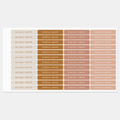 Einfaches, fettartiger Typ Waterproof Name Etiketten (Blatt)