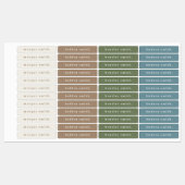 Einfaches, fettartiger Typ Waterproof Name Etiketten (Blatt)