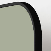 Einfaches fettes Monogramm Initial Salbeigrün Pickleball Schläger (Linke Seite)