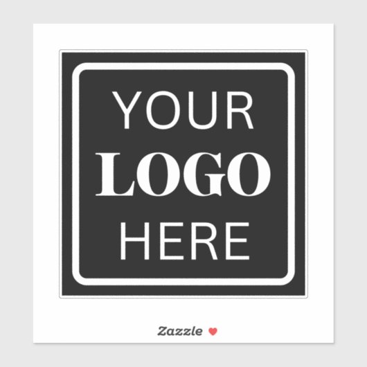 Einfaches Firmenlogo Aufkleber (Blatt)