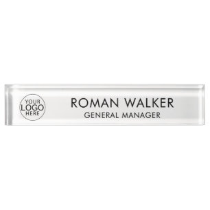 Einfaches Firmenlogo Corporate Custom Namensplakette