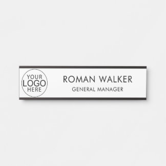 Einfaches Firmenlogo Corporate Custom Türschild