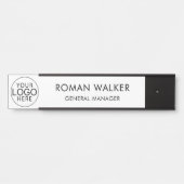 Einfaches Firmenlogo Corporate Custom Türschild (Vorderseite )