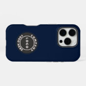 Einfaches Firmenlogo Corporate Mitarbeiter iPhone Hülle (Rückseite (Horizontal))