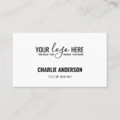 Einfaches Firmenlogo für das Branding Visitenkarte (Vorderseite)