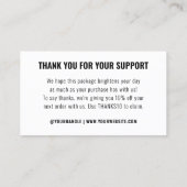 Einfaches Firmenlogo für das Branding Visitenkarte (Rückseite)