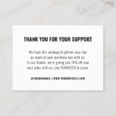 Einfaches Firmenlogo für das Branding Visitenkarte (Rückseite)